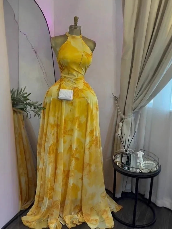 CREYSIE 2026 New Women O-neck Sleeveless Floral Print Mermaid Maxi Dress Evening Birthday Beach Sexy Night Party Long Dresses