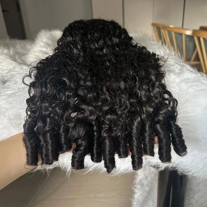 Vietnamese Burmese Curly Glueless Human Hair Wigs Wear And Go 13x6 13x4 360 HD Full Lace Frontal Wig Lace Front Human Hair Wigs