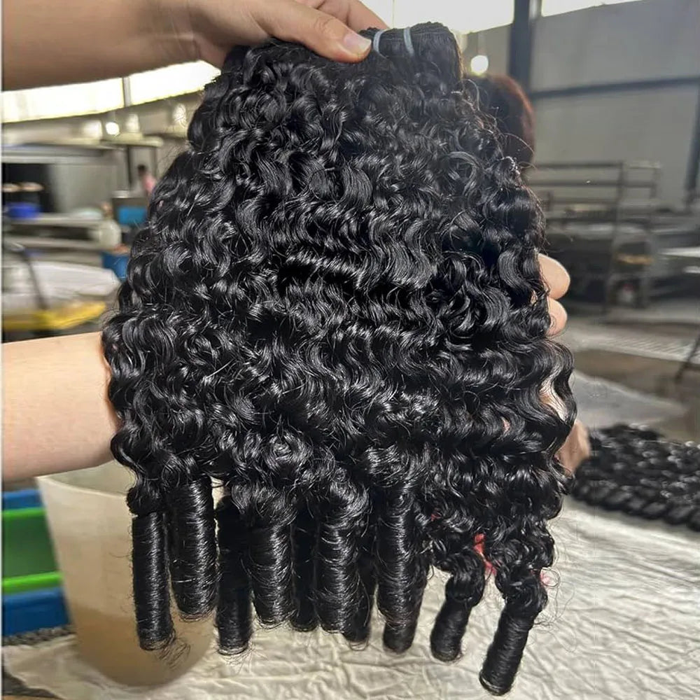 3A 4C Burmese Curly Hair Bundles Raw Hair Bundles 1 3 4 Bundles 100% Human Hair Extension Vietnamese Pixie Curly Bundles