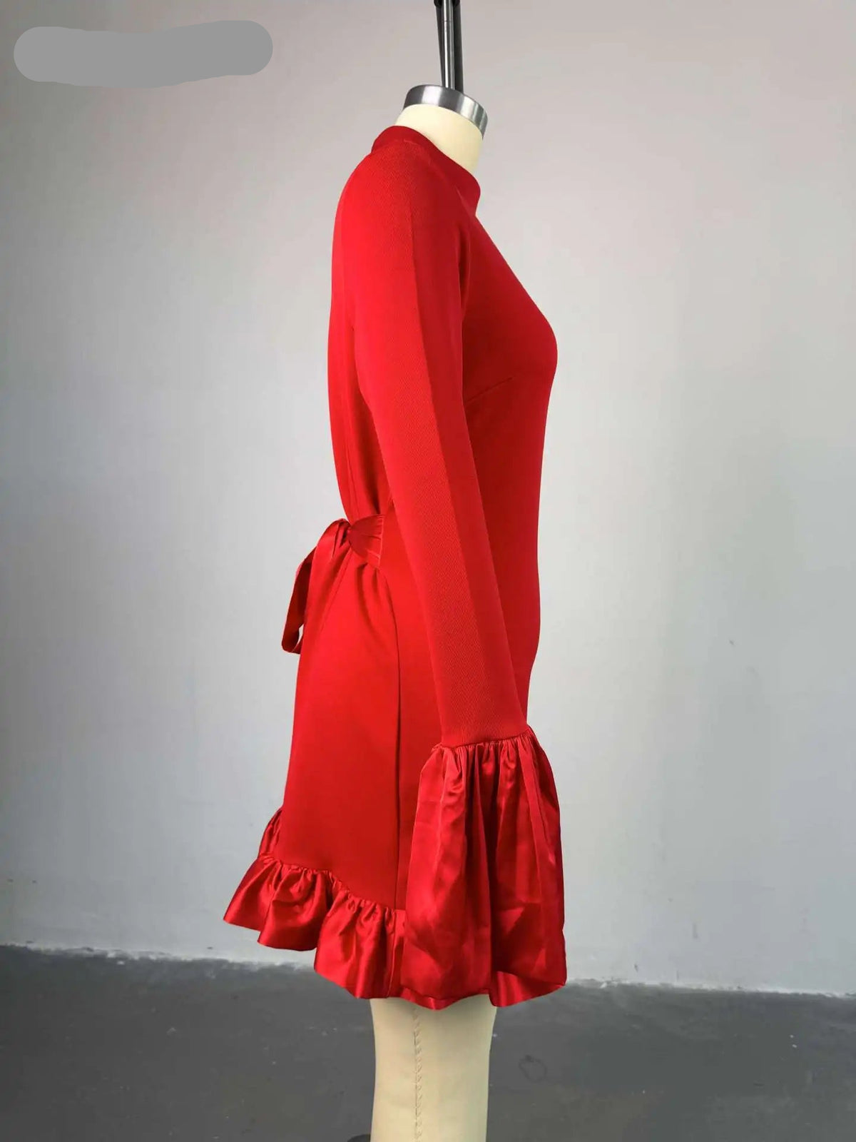 CREYSIE Women O-neck Long Flare Sleeve Ruffles Mini Dress 2025 Spring Sweet Sexy Birthday Evening Night Party Vestidos Dresses