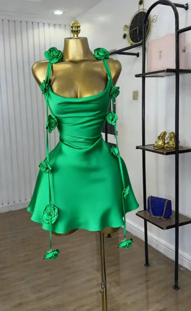 CM.YAYA Women Floral Applique Sleeveless Strap Midi A-line Dress 2025 Summer Holiday Birthday Sexy Club Party Evening Dresses