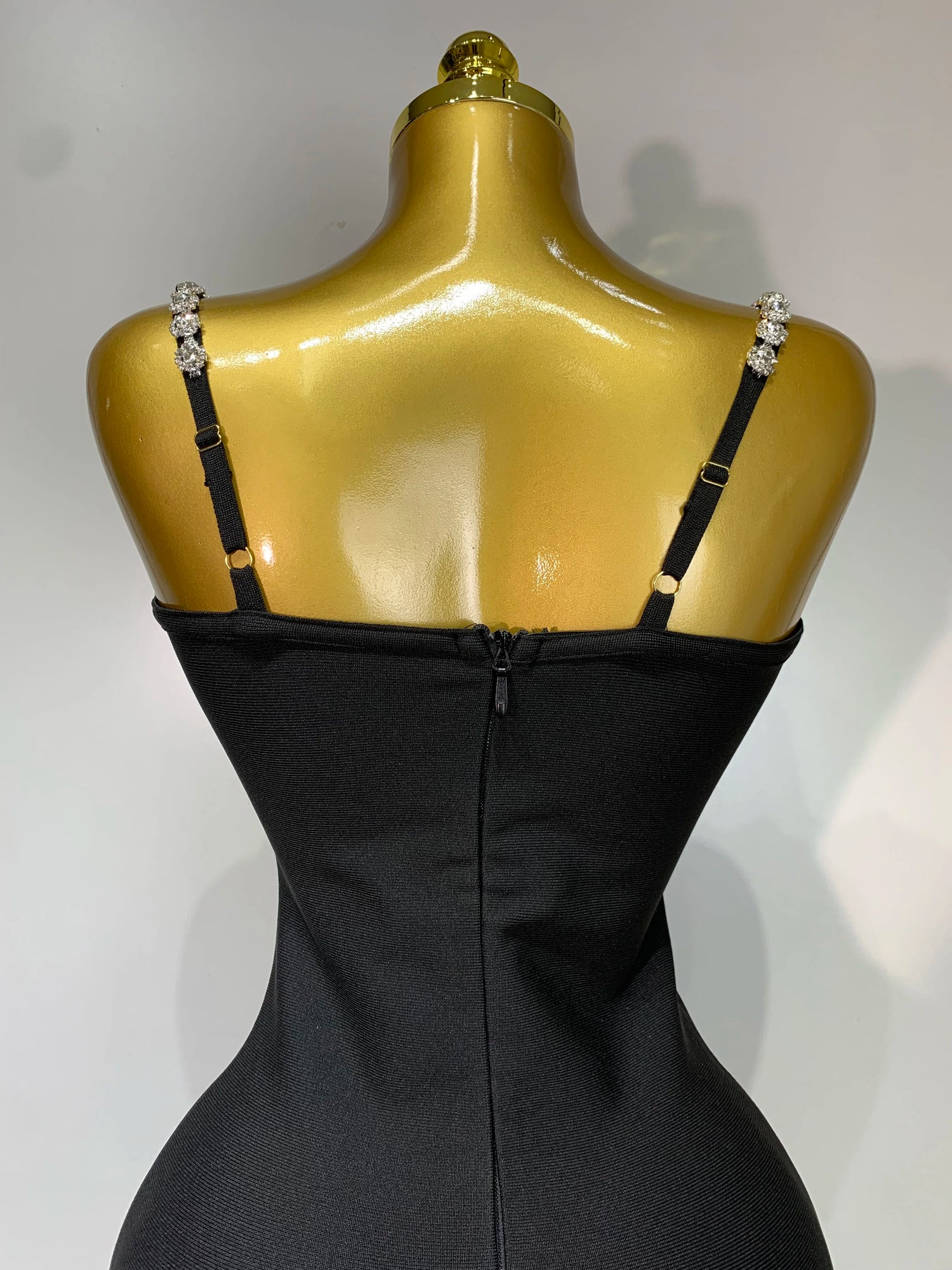 Women Sexy Sling V-neck Black Mini Bodycon Bandage Dress Luxury 2025 Celebrity Evening Club Celebrity Elegant Party Gowns