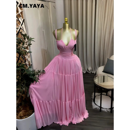 Creysie 2026 Summer Women Halter Sleeveless Strapless Long Maxi Dress Slim Evening Birthday Beach Sexy Vacation Party Dresses