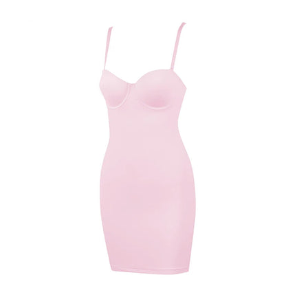 Short Bodycon Dress Backless Skinny Straps Solid Casual Sexy Sleeveless Summer High Waist Club Slim Mini Dresses Ladies Basic