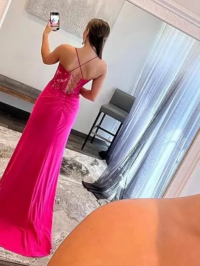 Womens Prom Dresses Off Shoulder Bridesmaid Dress for Wedding Guest 2025 Chiffon Lace Appliques Long Maxi Gowns