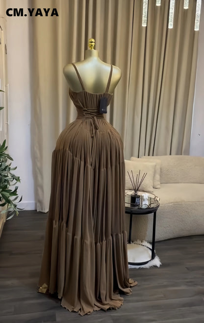 Creysie 2026 Summer Women Halter Sleeveless Strapless Long Maxi Dress Slim Evening Birthday Beach Sexy Vacation Party Dresses