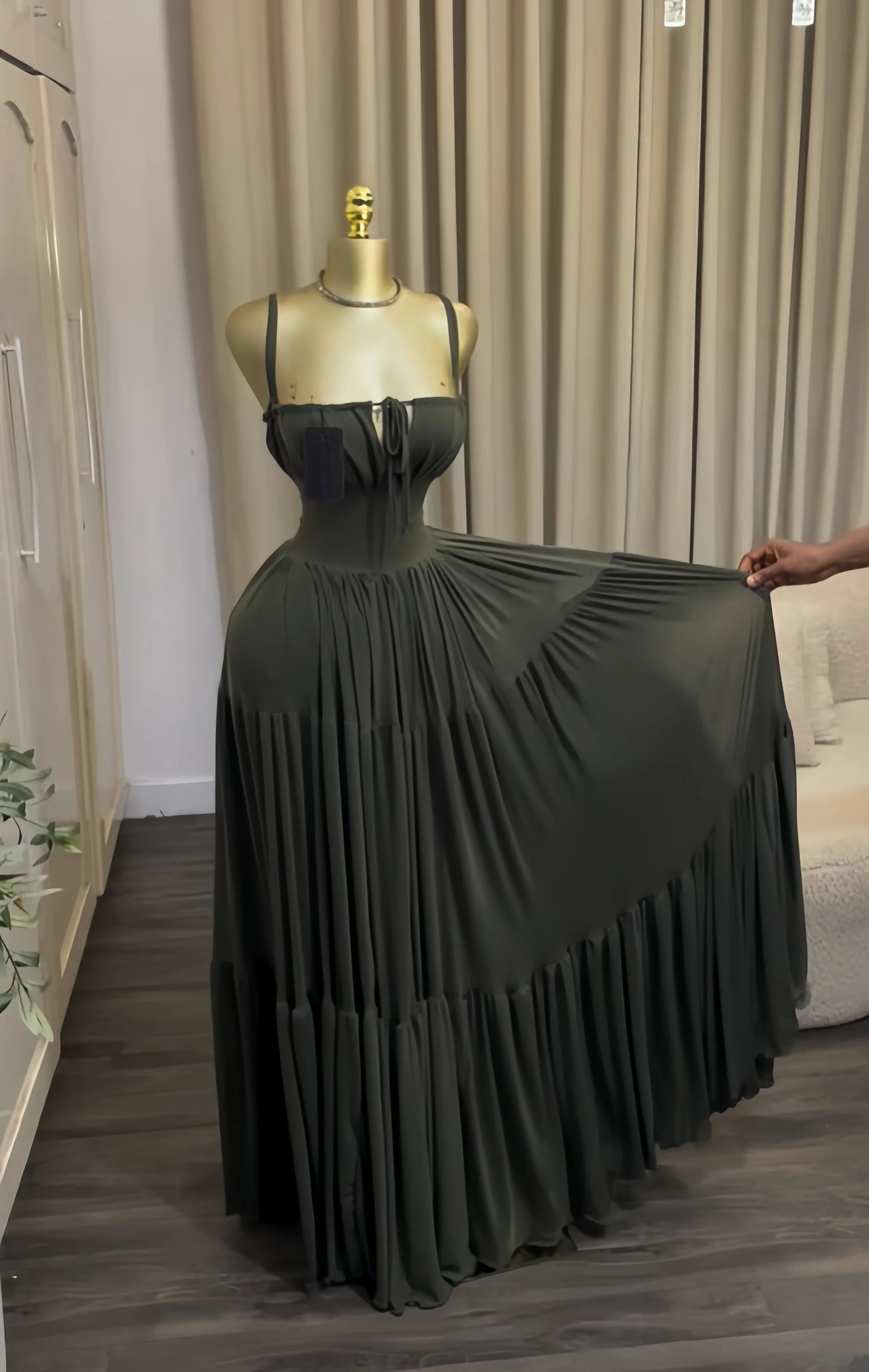 Creysie 2026 Summer Women Halter Sleeveless Strapless Long Maxi Dress Slim Evening Birthday Beach Sexy Vacation Party Dresses